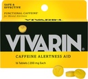 Vivarin, χάπια καφεΐνης, 200mg καφεΐνη ανά δόση, Ασφαλώς και αποτελεσματικά σας βοηθά να μείνετε Ξύπνα, χωρίς ζάχαρη, θερμίδες ή κρυμμένα συστατικά, ενεργειακό συμπλήρωμα, 16 δισκία
