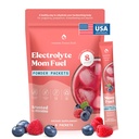 Η μαμά γνωρίζει το καλύτερο Mom Fuel Electrolyte ποτό Mix για μαμάδες, Ενυδατική υποστήριξη - για εγκυμοσύνη, προγεννητική, ηλεκτρολύτες + Trace Minerals, Γαλουχία συμπλήρωμα ποτό Mix (8 κόμης)