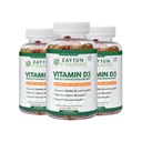 Zaytun Halal Vitamin D3 2000 IU Gummies, Υποστηρίζει την υγεία των οστών και του ανοσοποιητικού, προάγει τη λειτουργία των μυών, γλουτένη & Ζελατίνη Δωρεάν, (3-πακέτο) - Κατασκευάζεται στις ΗΠΑ