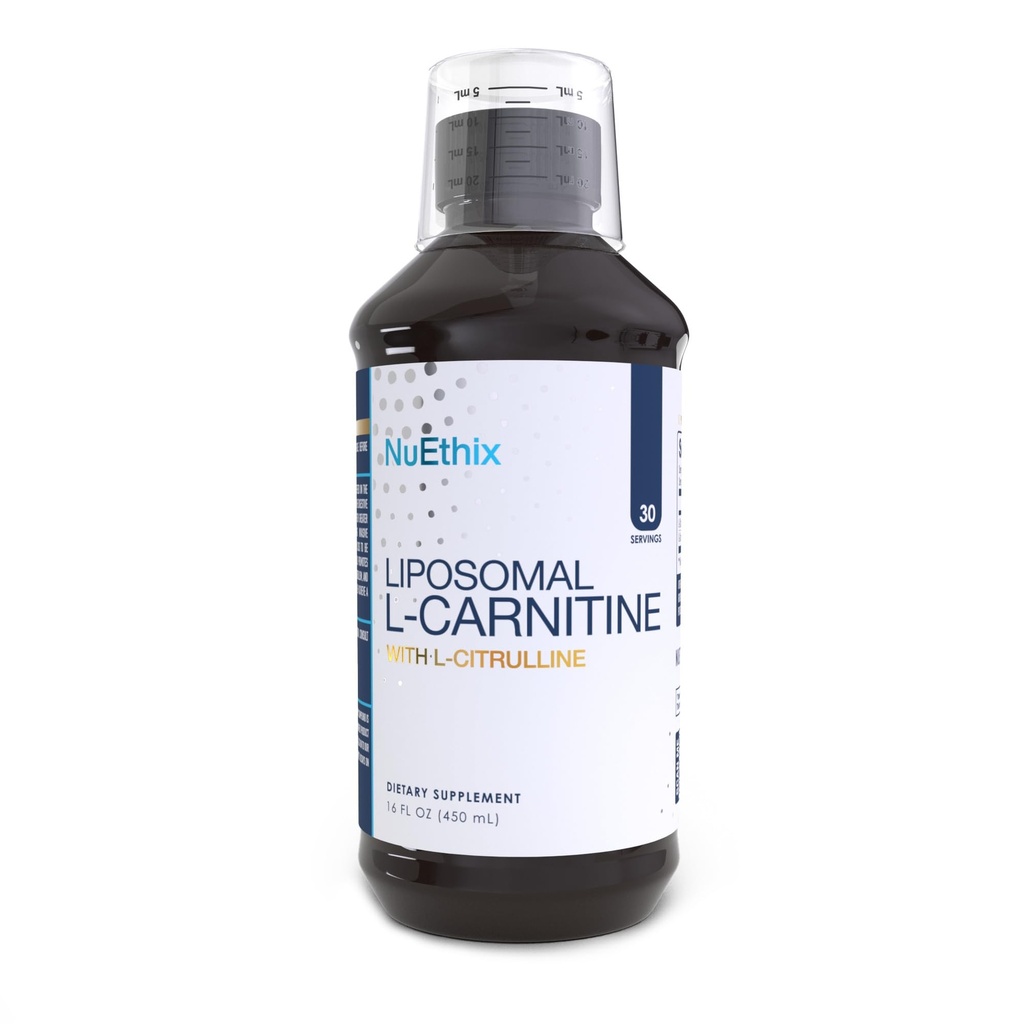 NuEthix Formulations Lipsomal L-Carnitine Supplement 600mg with L-Citrulline 1000mg for Healthy Weight Management, Fat Metabolism, Energy Production and Increased Blood Flow, for Men & Women