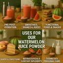 Indus Farms Superfoods Όλα τα φυσικά χυμούς καρπουζιού σκόνη – στιγμιαίο ποτό Μίγμα & Ενυδατική Συνταγές – φυσικά ηλεκτρολύτες, Φυτά Βασισμένο Superfood – Vegan, μη-GMO, Gluten-free –Smoothies, Skincare 2 LB