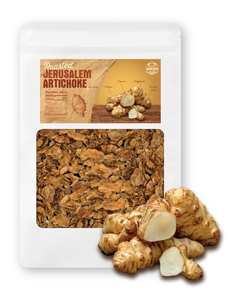 (8oz) Farmer Queen Ψημένη Ιερουσαλήμ Artichoke Helianthus Tuberosus πλούσια ινουλίνη Πολυφαινόλη Διαιτητικό Φυλή 볶은 돼지감자