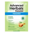 από The Makers of Dramamine, Advanced Herbals, Ginger Chews, Nausea Relief Soft Chews Lemon-Goney-Ginger, 40 Count