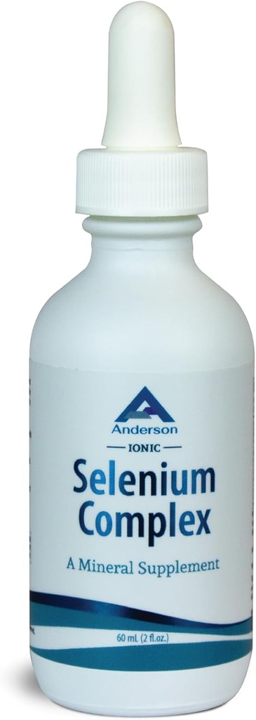 Anderson Ionic Selenium Complex, Υγρό σελήνιο συμπλήρωμα σταγόνες, υποστηρίζει το θυρεοειδές και ανοσοποιητικό σύστημα, Αντιοξειδωτικό, καταπολεμά τους ελεύθερους ριζοσπάστες, Ορυκτό γυάλινο μπουκάλι με σταγονόμετρο, 40 εξυπηρετούν, 2 fl oz