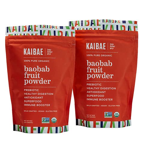 Premium Organic Baobab Powder I Prebiotic Gut Health, Διαλείπουσα Νηστεία, Ανοσία, Ενυδάτωση 