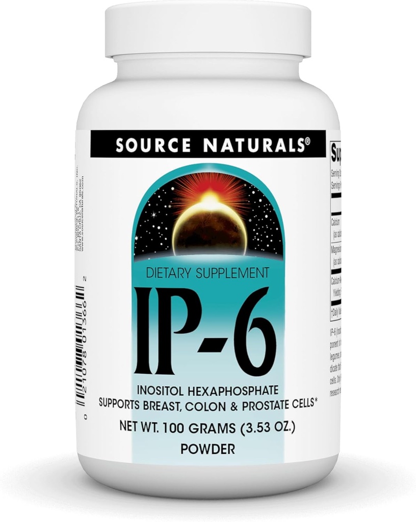 Πηγή Naturals IP-6 Ινοσιτόλη Εξαφωσφορική σκόνη, Inc. 100 gm σκόνη