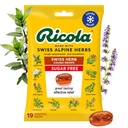 Ricola Sugar Free Swiss Herb Cough Drops, 19 Count, Cough Suppressant & Throat Reliefing Drops with Φυσικώς πηγασμένη Μέντχολ, Ευχάριστη Γεύση για Βήχα & Λαρύγγι Ερεθιστικό Σύμπτωμα Ανακούφιση