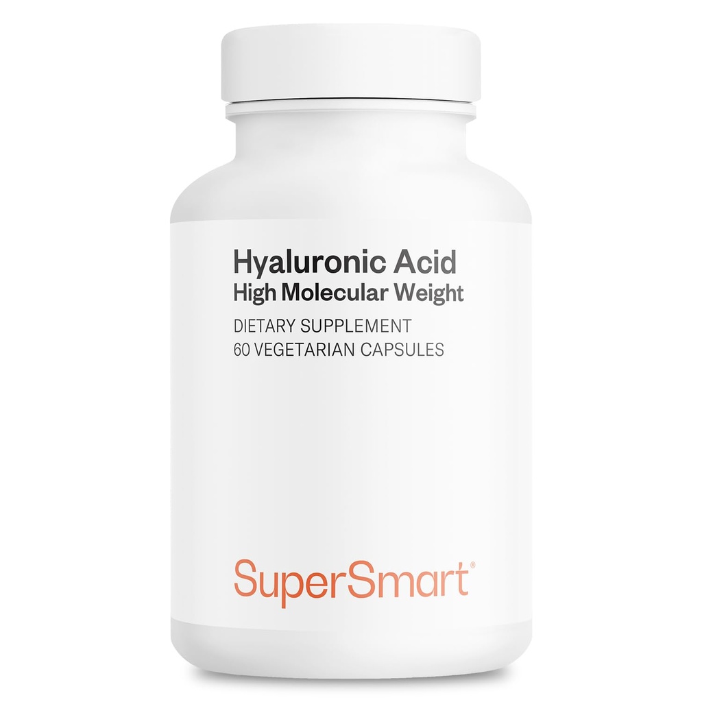 Supersmart Hyaluronic Acid Supplement 300mg ανά ημέρα (Sodium Hyaluronate) - Υψηλό μοριακό βάρος 1.2 εκατομμύρια Daltons 