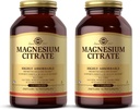 Solgar Magnesium Citrate - 120 δισκία, συσκευασία των 2 - Υποστηρίζει νευρική & μυϊκή λειτουργία - Πολύ απορροφήσιμο - μη-GMO, Vegan, χωρίς γλουτένη, Kosher - 120 Σύνολο εξυπηρετήσεων