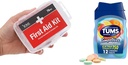 DMI 76-Piece First Aid Kit and TUMS 12 Count Smoothies Extra Strength 750mg Calcium Carbonate Antacid Chewable Tablets Bundle