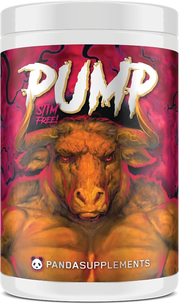 Underground Bio Labs Panda Supps Pump: Simulant-Free Pre-Workout, No-Clump Formula w/10G L-Citrulline Malate, Alpha GPC, Lions Mane, CognatiQTM, AmentoPumpTM 40 Scoops (Γλυκό μαύρο κεράσι)