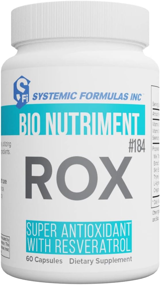 Συστηματικές Φόρμουλες ROX Super Αντιοξειδωτικό με Resveratrol 60 Κάψουλες #184. Σούπερ αντιοξειδωτική φόρμουλα