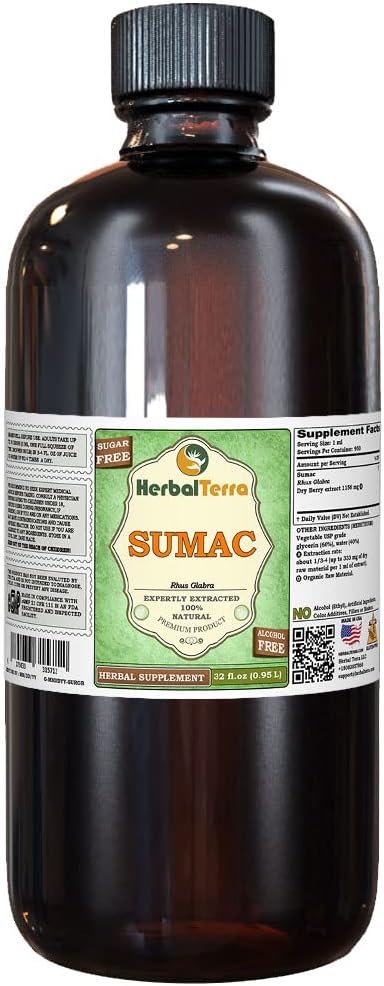 Suma (Pfaffia paniculata) Γλυκερίτης, Αποξηραμένες Ρίζες Υγρό Εκχύλισμα Χωρίς Αλκοόλ (Όνομα: HerbalTerra, Περήφανα Κατασκευασμένο στις ΗΠΑ) 32 fl.oz (0,95 l)