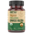 DEVA Vegan Ginkgo Biloba Συμπλήρωμα διατροφής, USDA Organic, Vegan Society Certified, Easy-to-Swallow Tiny Tablets, 300 mg., 90-Count Bottle