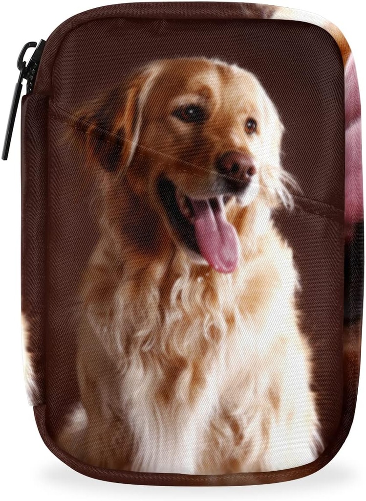 Golden Retriever Dog Χάπια περίπτωση Weekly Medicine Organizer με τσάντα ταξιδιού επτά-ημέρα Χάπια κουτί Βιταμίνη συμπλήρωμα κουτί χάπια ιχθυέλαιο κάτοχος