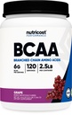 Nutricost BCAA Powder (Σταφύλι, 120 μερίδες) - Χωρίς γλουτένη, Μη ΓΤΟ, Χορτοφαγική, Βέλτιστη 2:1:1 αναλογία