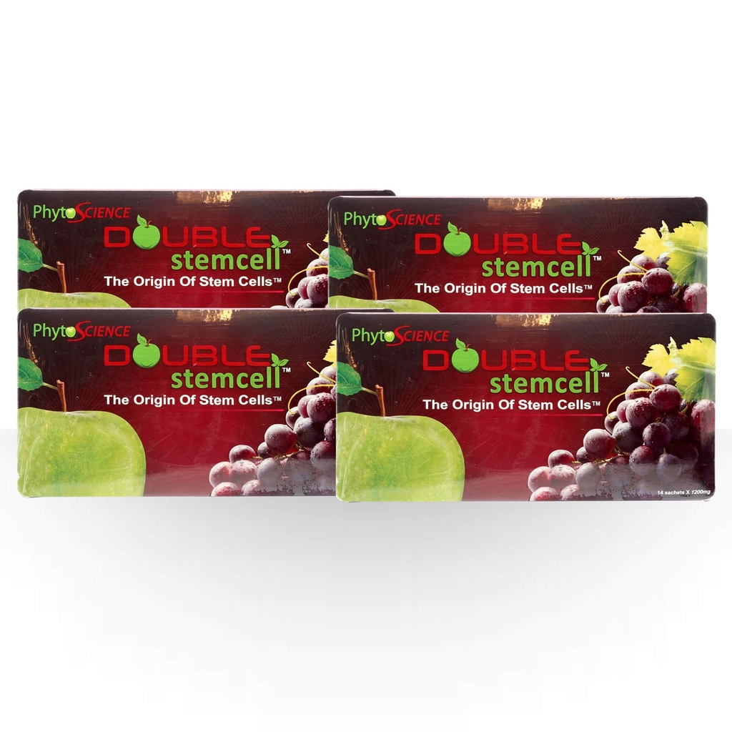 4 Πακέτο PhytoScience Double Stem Cell Apple Grape StemCell Αντι γήρανση ελβετική φόρμουλα ποιότητας