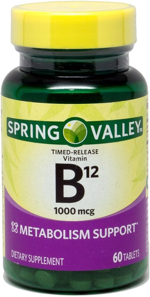 Spring Valley - Vitamin B-12 1000 mcg, Timed Release, 60 Tablets