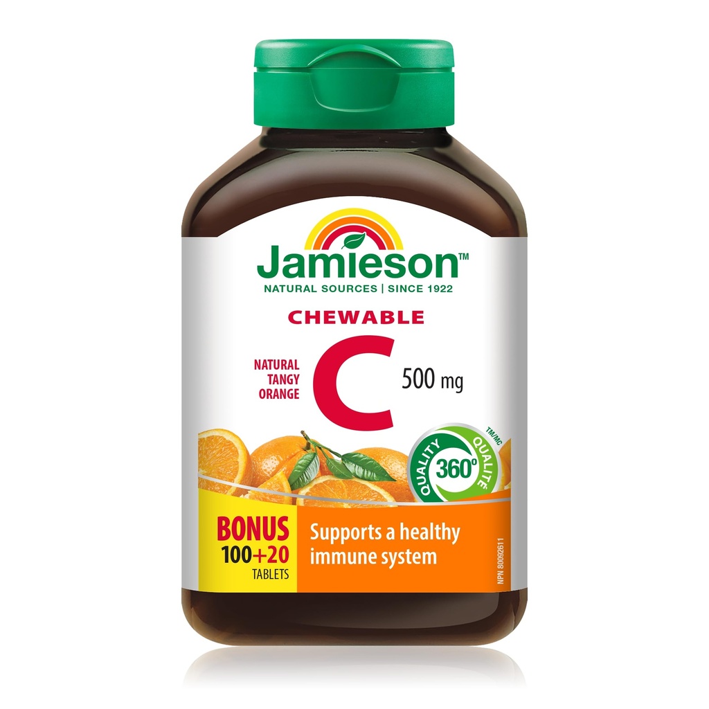 Jamieson Βιταμίνη C Orange 500mg 120 δισκία