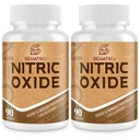Συμπλήρωμα νιτρικού οξειδίου, Nitric Oxide Booster & 6-in-1 Phytonutrient Blend για την καρδιά, ροή, ανοσοποιητικό - 90 κάψουλες (2 φιάλη)