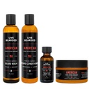Live Beed Complete Beard Grooming Kit - Wash, Conditioner, Butter and Oil - Κατασκευασμένο στις ΗΠΑ με όλα τα φυσικά συστατικά - Ανδρικό Groom Set 