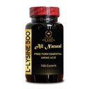 L-LYSINE Amino Acid Supplements - Καθαρό συμπλήρωμα 500mg Amino Acid, Καθαρή Ενεργή L-Lysine για την Ανοσολογική Υγεία, L-Lysine Supplement, Ισορροπία αζώτου - 1 Φιάλη 100 Μετρητές