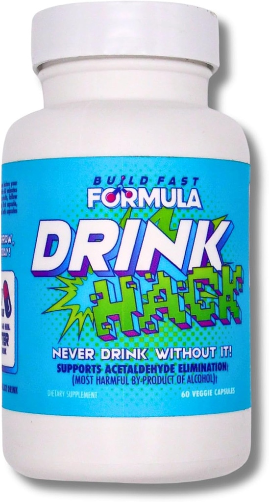 DRINKHACK™ Supports Acetaldehyde Elimination - Pantesin Pantethine, Panax Ginseng, B Vitamins - 30 Servings