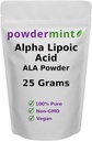 Αλφά Lipoic Acid Powder (RS-ALA, Aure ALA) (Πολλαπλά μεγέθη) Αντιοξειδωτικό (ALA Powder) Scoop Περιλαμβάνεται