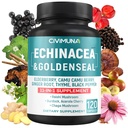 Εκχύλισμα Echinacea Κάψουλες με Echinacea, Goldenseal Root, Elderberry και More - 120 Κάψουλες για 4 Μήνες Προμήθεια