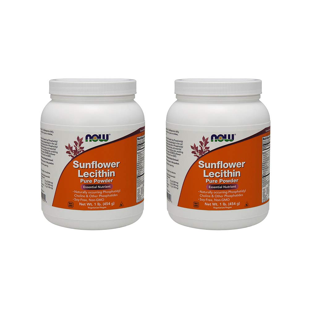 Τώρα Τρόφιμα τώρα Τρόφιμα, (2 Pack) Ηλιόλουστη λεκιθίνη, καθαρή σκόνη, 1 lb (454 g)