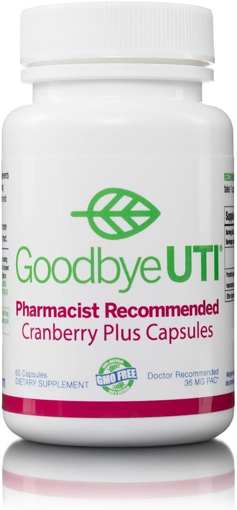 Cranberry Plus - The Original 36mg PAC Παραδίδεται σε μορφή καψακίου Καθημερινή για υψηλότερο επίπεδο ουρικής προστασίας, χωρίς πρόσθετα, 30-Day Supply, Pharmacist Συνιστάται