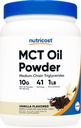 Nutricost Premium MCT Oil Powder (1 LB, Vanilla) - Best για Keto, Ketosis, και Ketogenic Diets - Zero Net Carbs, Non-GMO και Gluten Free, Medium Chain Trigreateride