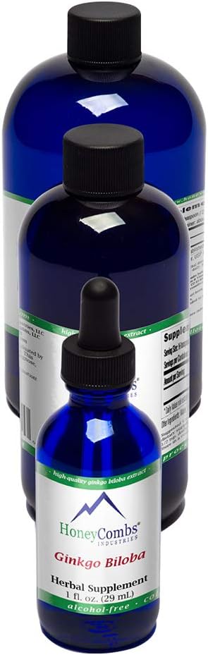 Ginkgo Biloba συμπλήρωμα για την υποστήριξη του εγκεφάλου, της μνήμης, της εστίασης και της κυκλοφορίας – Φυσικό Ginkgo Biloba σταγόνες εκχύλισμα – Χωρίς αλκοόλ, κρύο πιεσμένο υγρό Ginkgo Biloba, 1 Fl Oz.