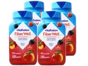 VitaFusion, Fiber Well Gummies, Συμπλήρωμα ινών, Ποικίλες Γεύσεις - 90 gummies, Συσκευασία των 4