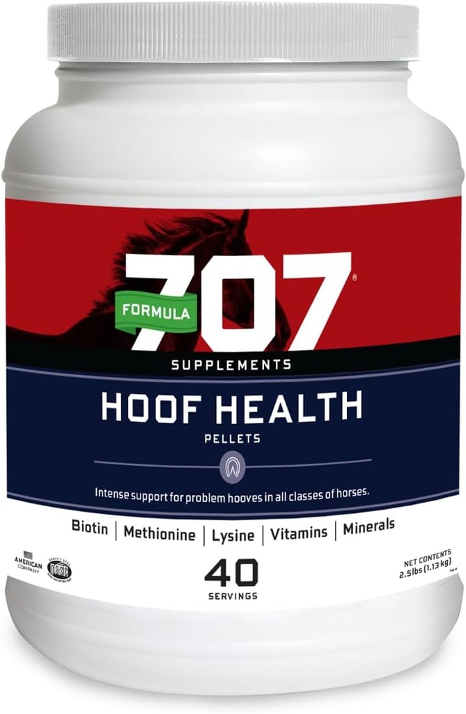 Φόρμουλα 707 Hoof Health Equine Supplement, 2,5lb Jar – Βιοτίνη, Αμινοξέα, και Ορυκτά για τη βελτίωση και την υποστήριξη Υγιή Horse Hooves