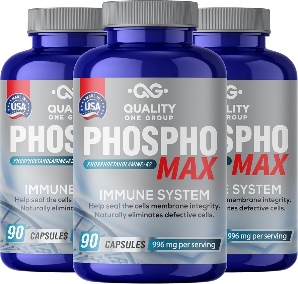 Fosfoetanolamina - Unique Blend of Phosphoethanolamine to Boost Your Immune System- Natural Fosfoetalonamina, 26 Years of Researched Formulation - 270 Capsules