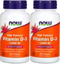 Τώρα Τρόφιμα - Βιταμίνη D3-1000iu (180 softgels) 2 PACK