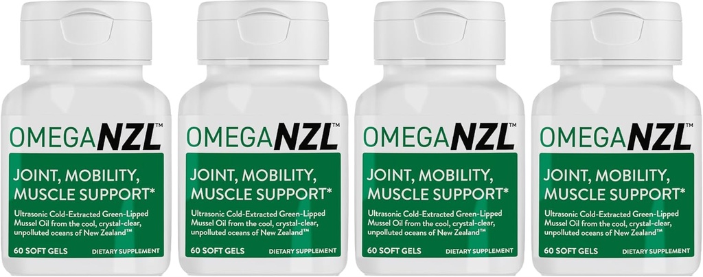 Original Omega-3 συμπλήρωμα κοινής υποστήριξης, καλύτερη φυσική ανακούφιση μυών, πράσινο-Liped λάδι μύδια, 240 Softgels, χωρίς ψαρική επίγευση