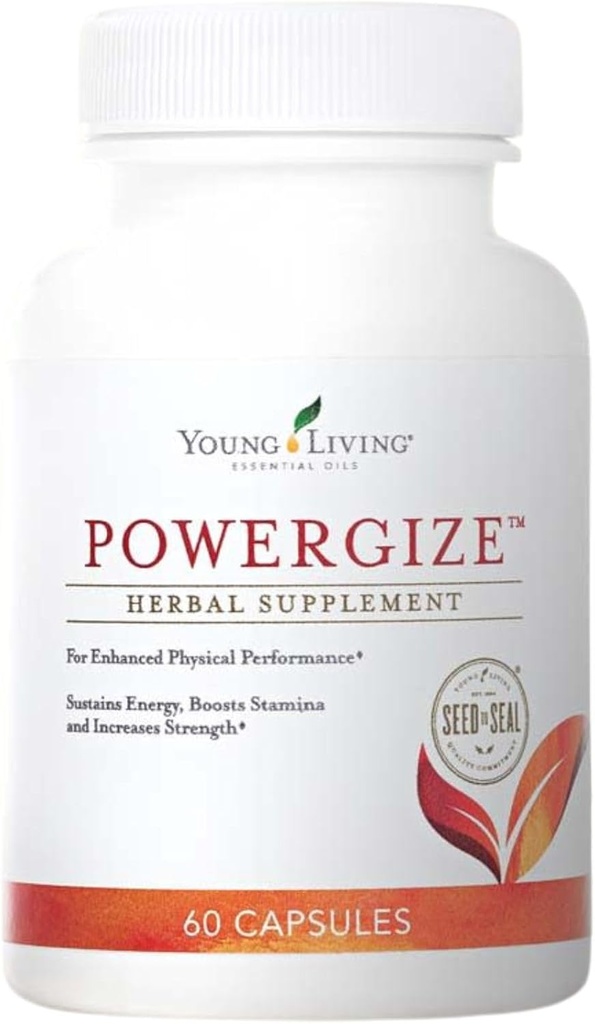 Young Living - PowerGize 60 Capsules | Active Lifestyle Support Supplement for Men & Women | Supports Muscles and Energy