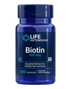 Επέκταση ζωής Biotin 600 mcg Βιταμίνη B7 συμπλήρωμα υποστήριξης για όμορφα μαλλιά, νύχια και πέρα – Χωρίς γλουτένη, μη GMO - 100 κάψουλες