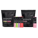 Sports Research Hydrate Electrolytes Combo Pack - Χωρίς ζάχαρη & Φυσικά Γεύση με Βιταμίνες, Ορυκτά και Νερό καρύδας - Υποστηρίζει Ενυδάτωση - 32 Πακέτα - Βατόμουρο Λεμονάδα Dominant Flavor