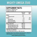 Mighty Omega 2500 Potent Omega 3 συμπλήρωμα - 2500 MG EPA DHA ανά Teaspoon - Υψηλή δόση Omega 3 ιχθυέλαιο - Νότιος Ειρηνικός γαύρος πηγάζει - Τριγλυκερίδια Omegas 3 συμπλήρωμα λιπαρών οξέων