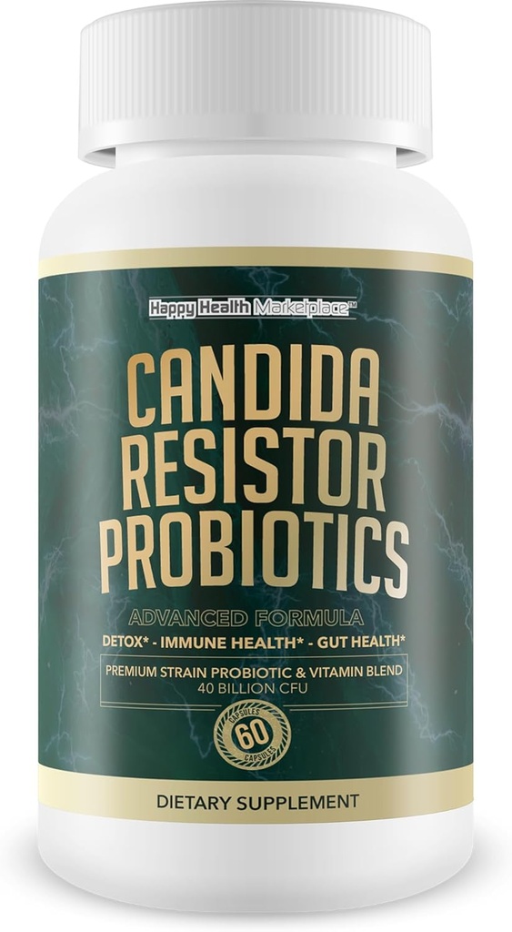 Candida Resistor Probiotics - Οι καλύτερες κάψουλες υποστήριξης Candida - Τα χάπια μας για Candida είναι ένα φυσικό Candida Cleanse Detox Probiotic Candida Complex - Candida Pills - Candida Resistor Συμπλήρωμα