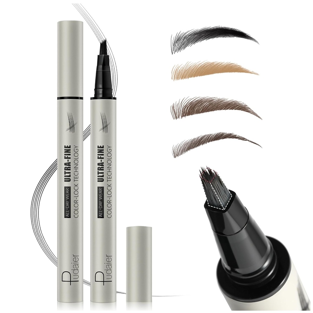 Microblading Μολύβι μάτι, υγρό μαγικό Multi-Tip μολύβια μάτι για τις γυναίκες, Αδιάβροχη πένα μάτι για το φυσικό φρύδι, μακράς διάρκειας βαφή μάτι με τα μαλλιά όπως τα φρύδια