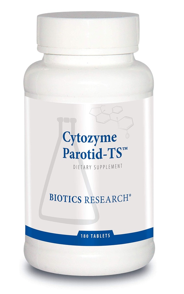 BIOTICS RESEARCH Cytozyme Parotid TS Parotid Concentrate 200mg, SOD 180Tabs | Digestive Health, Supports Parotid Gland Functioning, Fosters Enzyme Production, Catalase, Potent Antioxidant Activity