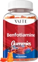 Benfotiamine 320mg Gummies with 45mg L-Leucine Supplement: Essential Vitamin B1 Complex for Men and Women, Non-GMO, Vegan & Gluten-Free - Υποστηρίζει Μεταβολισμός, Ενέργεια & Νευρικό Σύστημα Υγεία