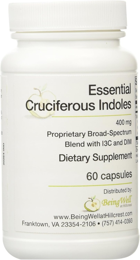 Essential Cruciferous Indoles with IC3 and DIM 60 Vegetarian Capsules