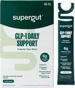 Supergut GLP1 Καθημερινή υποστήριξη - Υψηλή Fiber GLP-1 συμπλήρωμα σκόνης για γυναίκες και άνδρες - χωρίς ζάχαρη μείγμα ποτών για την υγεία των ούρων (15 υπηρεσίες)