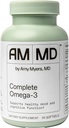 Amy Myers MD Complete Omega-3 Softgels - Fish Oil συμπλήρωμα για Καρδιαγγειακό & ανοσοποιητικό σύστημα Υποστήριξη - Μη-ΓΤΟ, Μη-Dairy & Μη-Σόγια - 60 Softgels (60 Services)