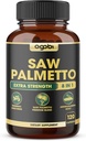 8in1 Saw Palmetto Prostate Υποστήριξη συμπλήρωμα με Ashwagandha, Turmeric, Ginger, Nettle Leaf, Holy Basil & More - 120 Vegan Κάψουλες για 2 μήνες